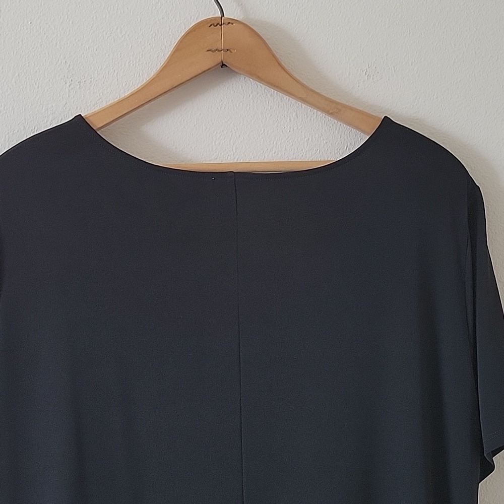 Chico's Black A-line Knit Short Sleeve Casual Dress Size‎ XL - Picture 5 of 8